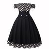 Women's Retro Polka Dot Hepburn Style Dress