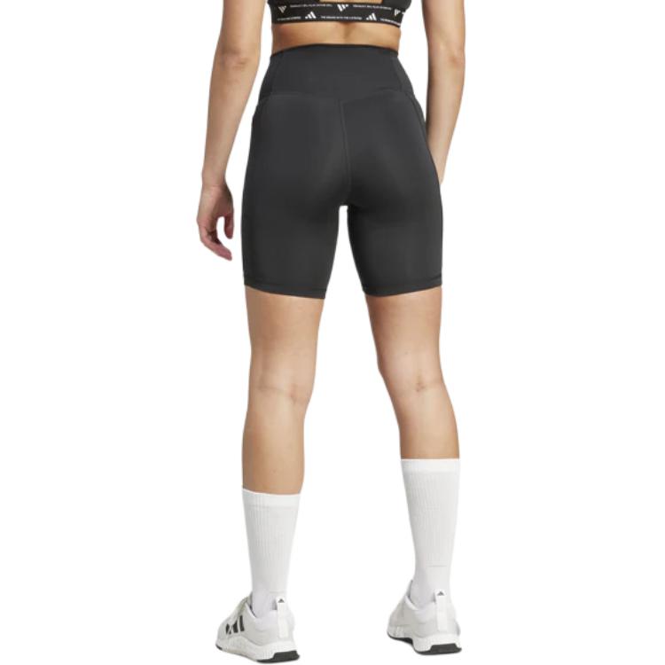 Adidas Logo Pocket Slim Fit Sports Shorts Women Shorts Black IT2281