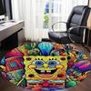 1pc Artwork Office Round Area Rug, Indoor Mat Suitable For Office, Bedroom Living Room Home Decor, Room Deco,  Offic a0928126