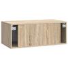 Wall Mounted TV Cabinet 59.5 x 31 cm Sonoma Oak