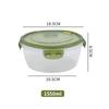 Fresh-keeping Box Can Be Heated in Microwave Oven, Kitchen Refrigerator Freezer Storage Box, Transparent Lunch Box with Lid
