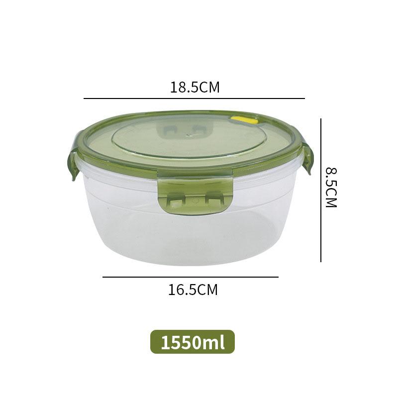 Fresh-keeping Box Can Be Heated in Microwave Oven, Kitchen Refrigerator Freezer Storage Box, Transparent Lunch Box with Lid