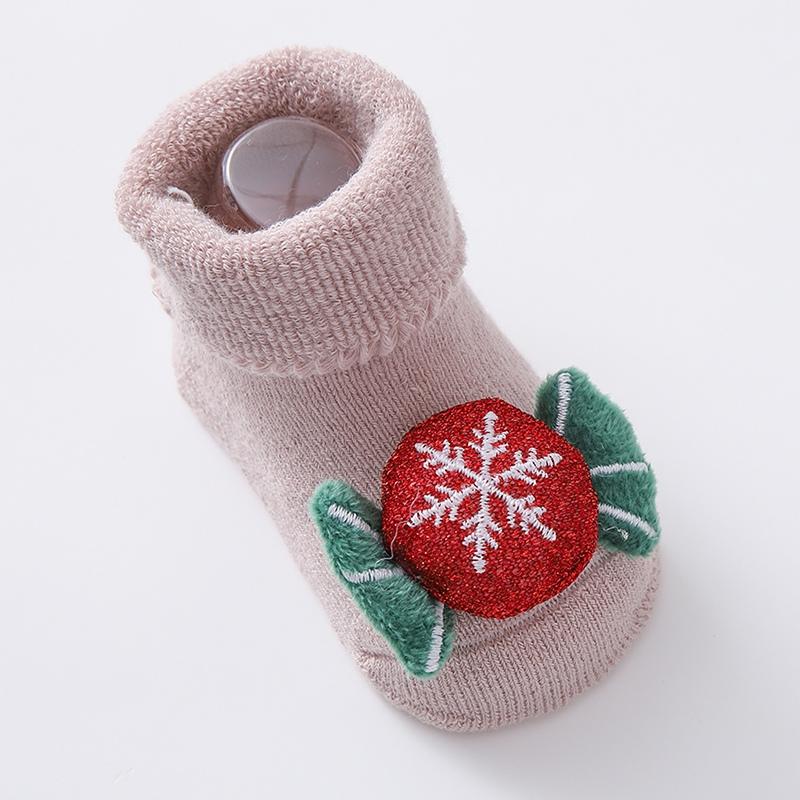 Skarpetki dla dzieci Antypoślizgowe skarpetki dla maluchów Skarpetki dziecięce Skarpetki z kreskówkowym motywem w stylu świątecznym dla chłopców i dziewczynek