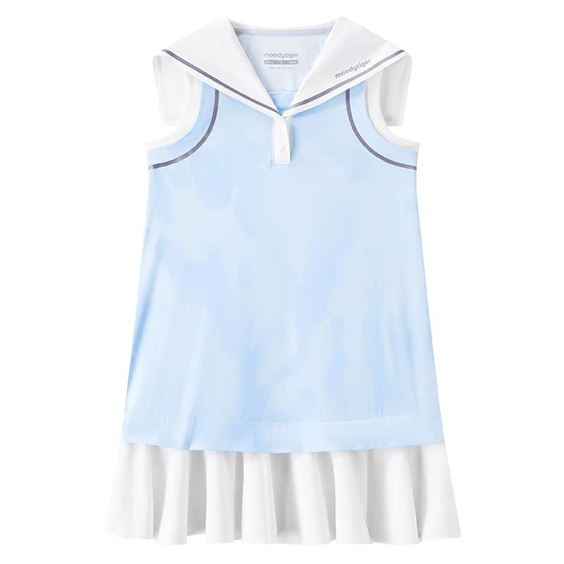 Moodytiger Girls  Quick-Dry Sun Protection Sleeveless A-Line Dress 150