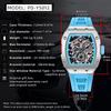 PAGANI DESIGN YS012 Men’s Quartz Skeleton Watch Japan TMI VH88 Movt Silicone Strap Sapphire Glass Waterproof Wristwatch For Man