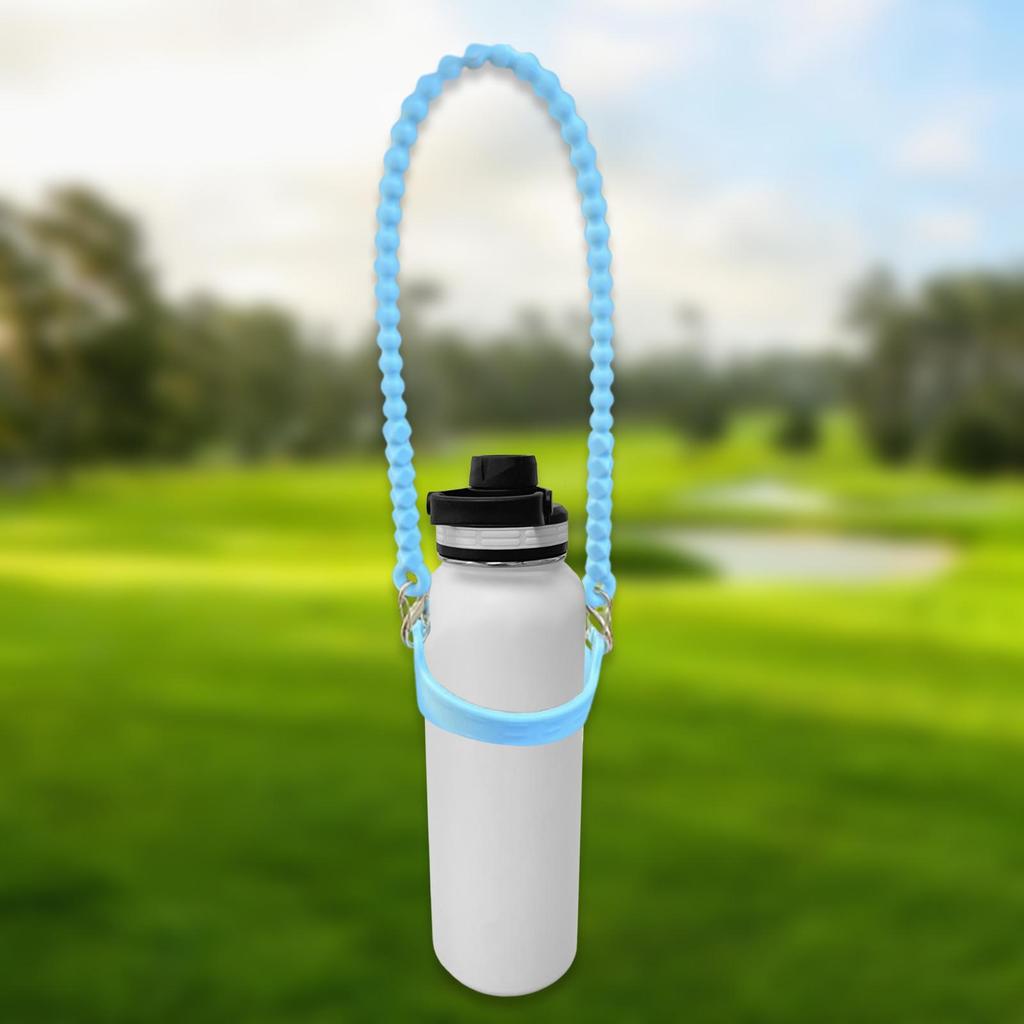 Water Bottle Handle Holder Fits Most 8-40oz Bottles Practical Silicone Elastic