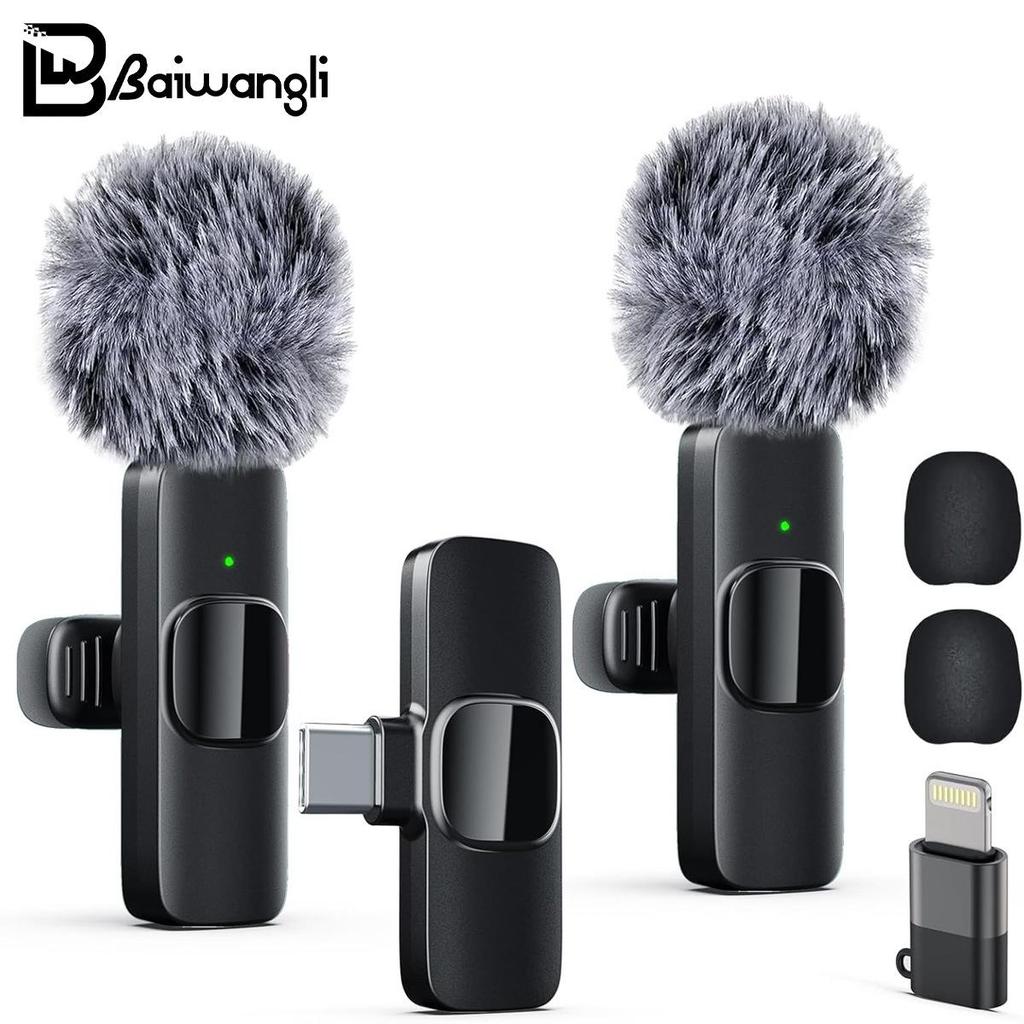 K8K9 Wireless Lavalier Microphone for Live Streaming with Noise Reduction