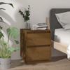 Day and Night - Day and Night Bedside Table Solid Pine Wood Honey Brown 40x35x50 Cm