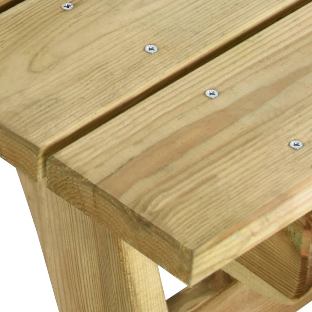 Garden Table 220x74x75 cm Pressure Treated Pine Wood