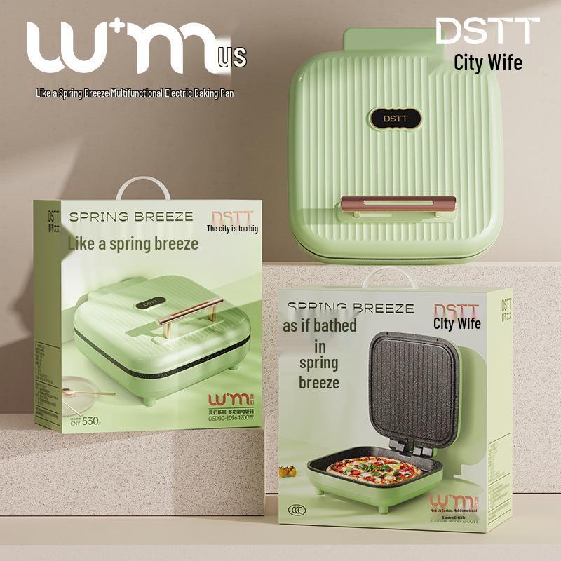 Multi-functional Double-Sided Electric Griddle: Non-stick, Fast Roast, Large Capacity Grill & Pancake/Waffle Maker