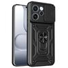 Case for Reno15 Pro 5G - TPU+PC, Black, With Stand