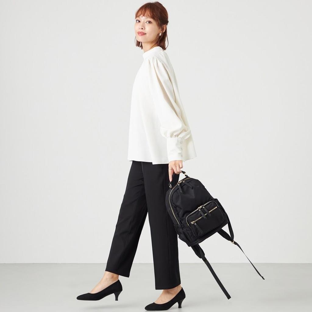 Monica 13-Taschen Nylon-Rucksack, Klein, MONI1058, Schwarz (10)