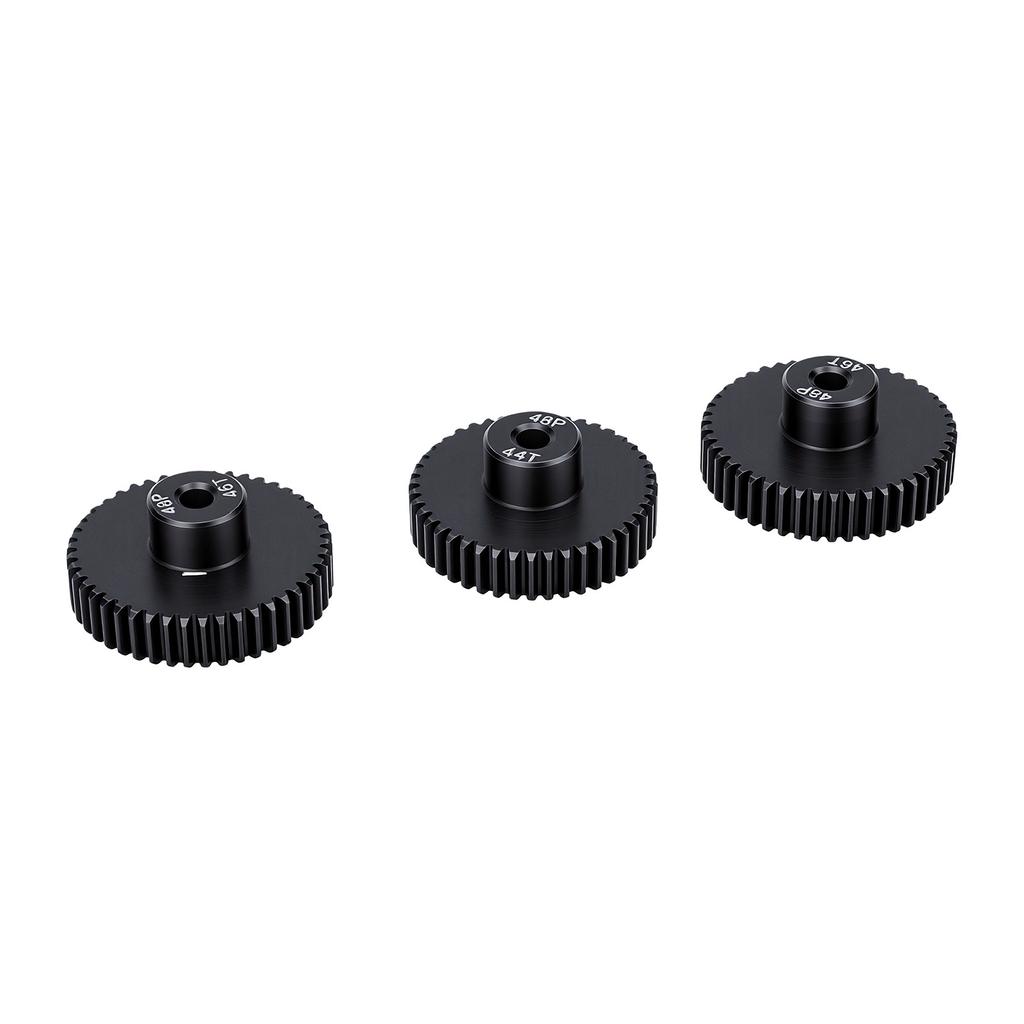 3PCS 48DP Pinion Gear 43T 44T 46T RC Car Motor Gear Hardened Steel M0.53 3.175mm Shaft Diameter