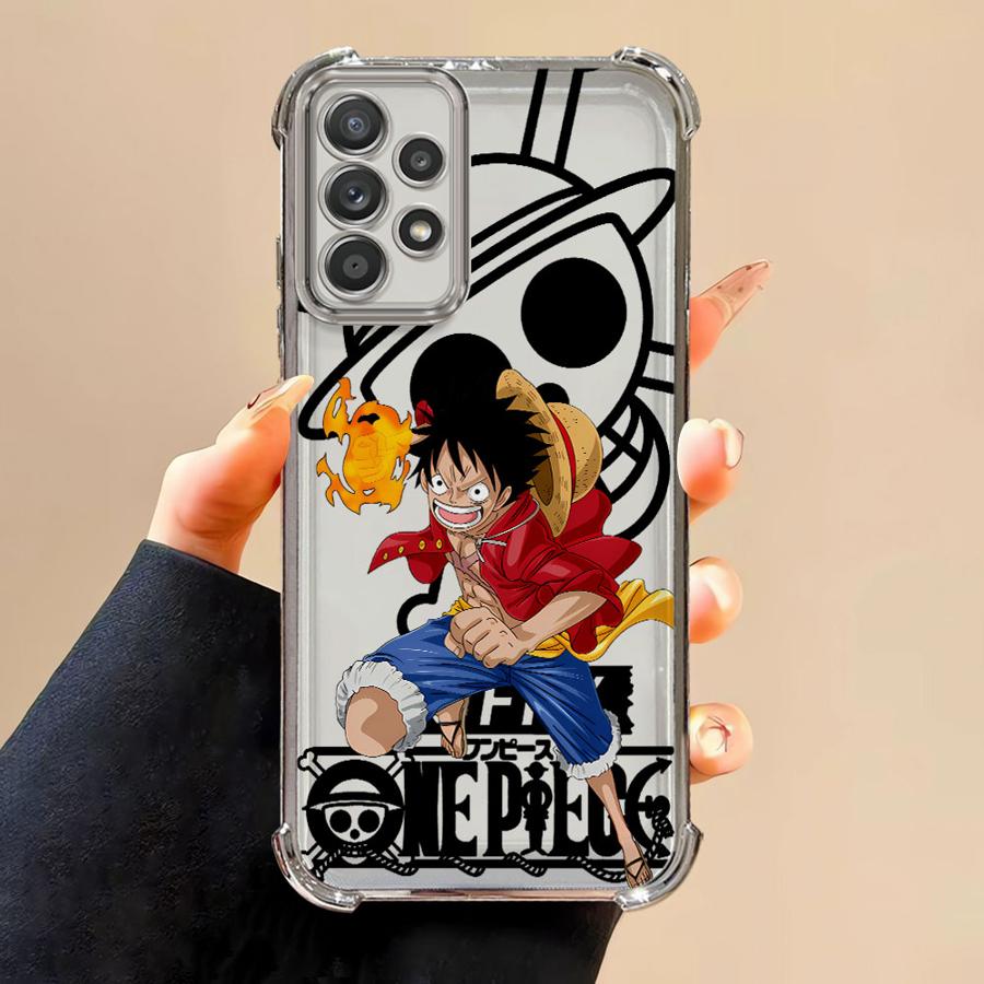 Case for Samsung Galaxy A33 A26 A35 A36 A21s A16 A24 A15 A25 A52 A55 A13 Soft Phone Cover One Piece Zoro Luffy