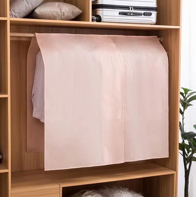 

Clothing Dust Cover Wardrobe Hanging Type Household Transparent Hanging Clothes Cover Floor Standing Clothes Hanger Three-dimens 70x120cm