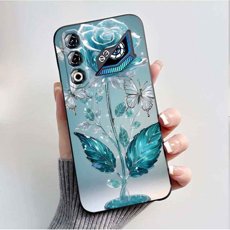 For ZTE Nubia Neo 3 Neo3 GT 5G Case Z2465N Shockproof Silicone TPU Butterfly Flower Back Cover For Nubia Neo 3GT Soft Phone Case