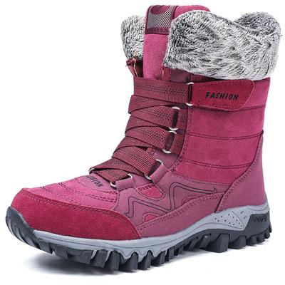 Jesienne nowe wysokie buty śnieżny aksamit pogrubione bawełniane buty odporne na zimno duży rozmiar