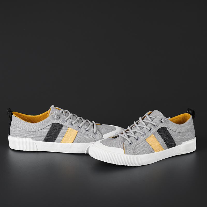 Klasické Triple S Letní Šedé Pohodlné Pánské Ploché Boty Plátěné Tenisky Ležérní Šněrovací Nízké Vulkanizované Boty Pánské Espadrilky