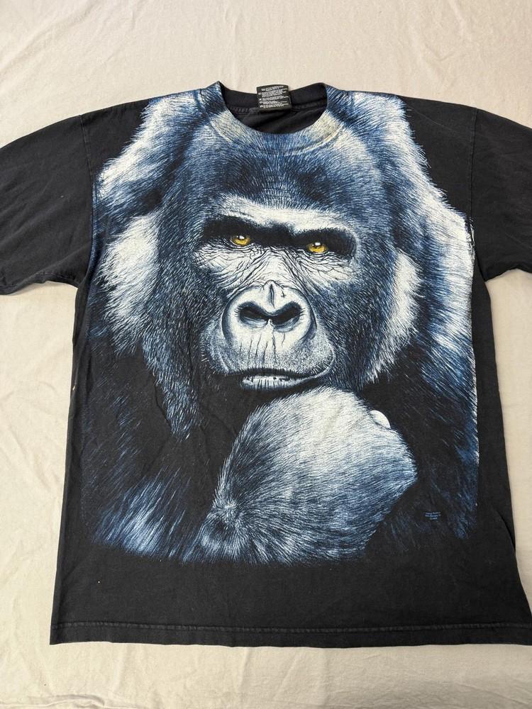 VTG Big Face Gorilla T-shirt Trinity Products Nature Tee XL Unisex T-Shirt S