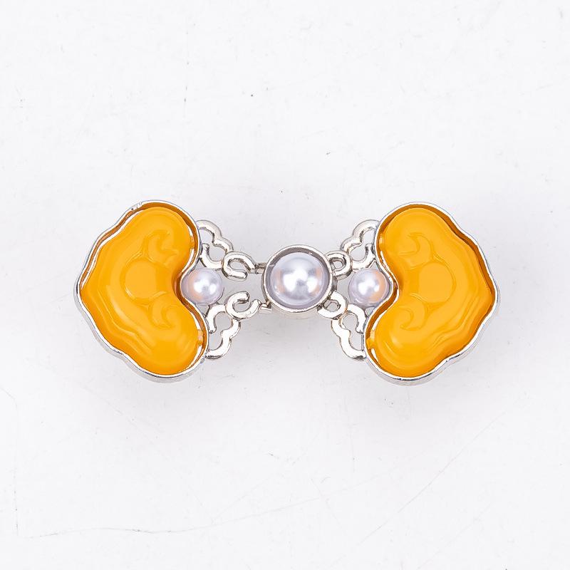 Ancient Style Adjustable Waist Cinching Buckle for Jeans жёлтый