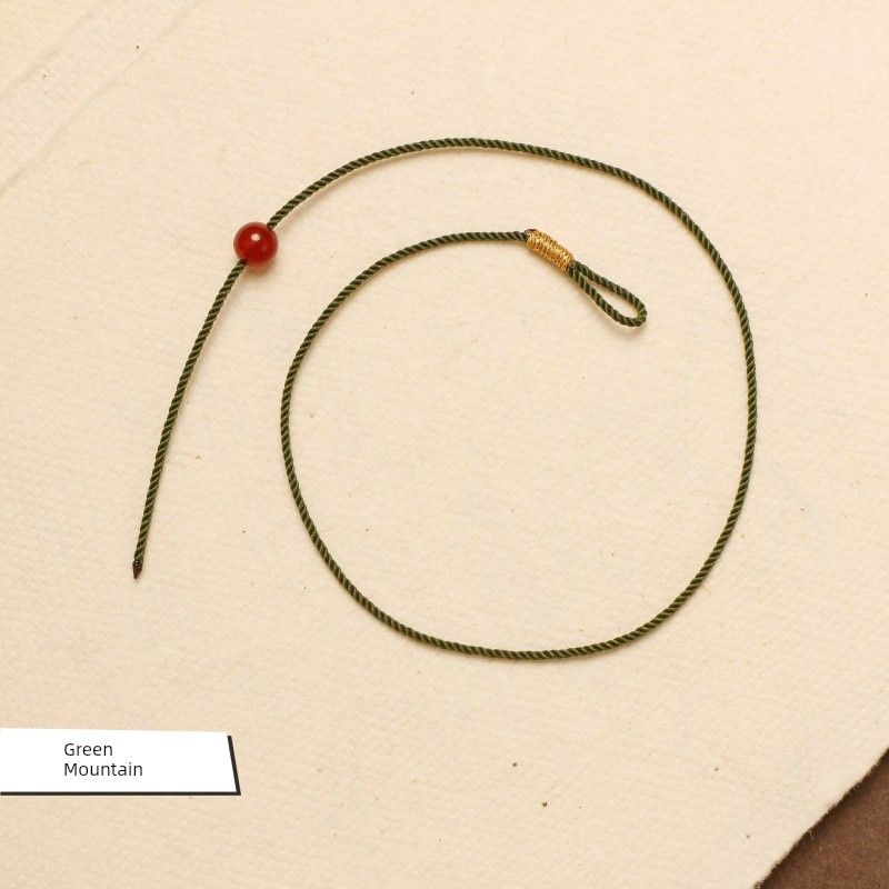 DIY Extremely Fine 1mm String Lucky Beads Anklet Carrying Strap