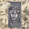 Custom Name Lazy Koala Stylish Digital Printing Beach Towel Quick‑Drying Absorbent Blanket for Beach Pool Gym Travel
