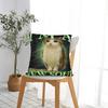Cat Owl Funny Pillow Case  Graphic Pillow Cover Retro Trendy Cushion Cover For Office Car Home Decor
