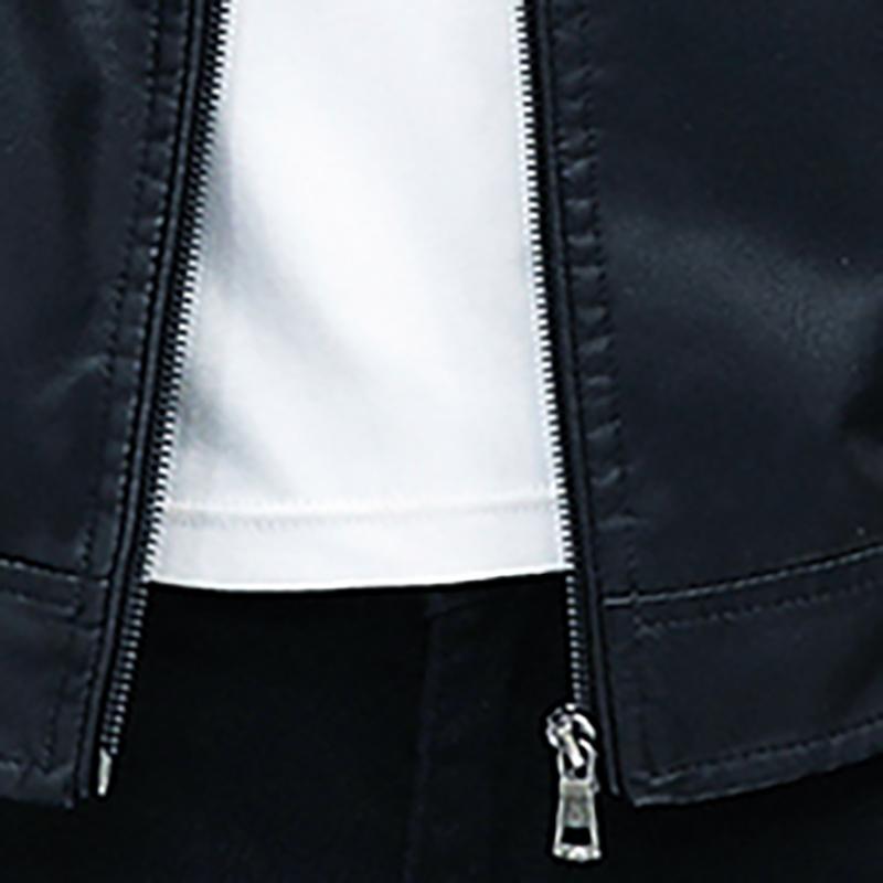 Męska skórzana marynarka garniturowa męska Slim Fit krótki płaszcz Moda męska skórzana kurtka Streetwear Casual Blazer Kurtki Męska odzież wierzchnia