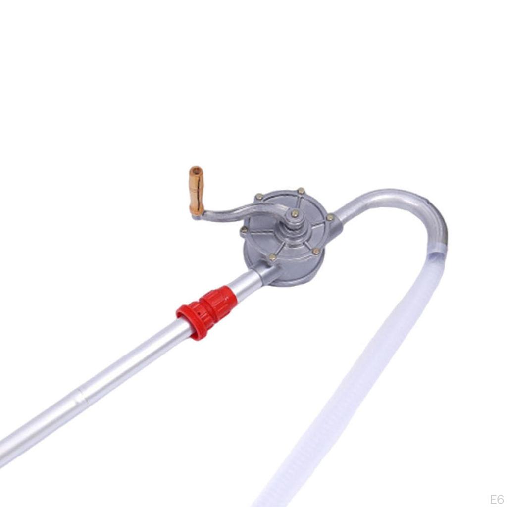 Crank-Driven Oil Transfer Pump for Drum Use with Strainer Included