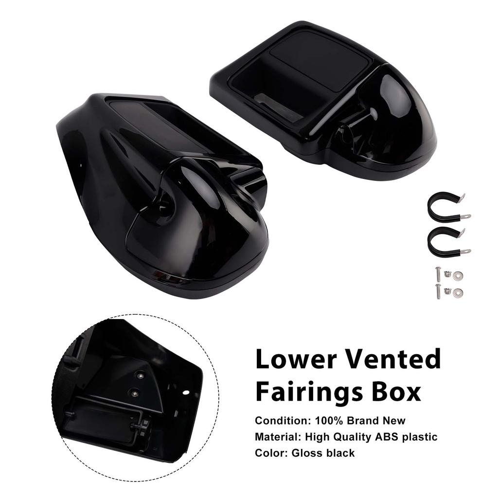 Lower Vented Fairings Box Fit For Touring Road Street Glide 2014-2024
