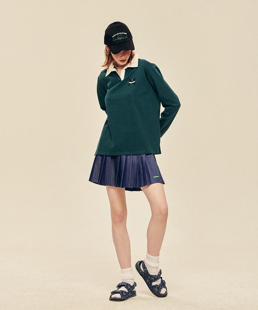 LESONNET Key Logo Rugby Shirt Green