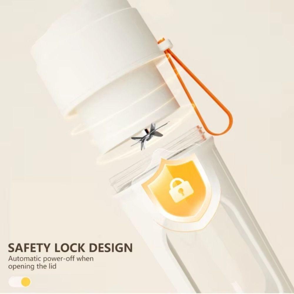 with Straw Automatic Juicing Cup Hanging Lanyard Personal Juicer Bottle Portable Blender  Smoothies