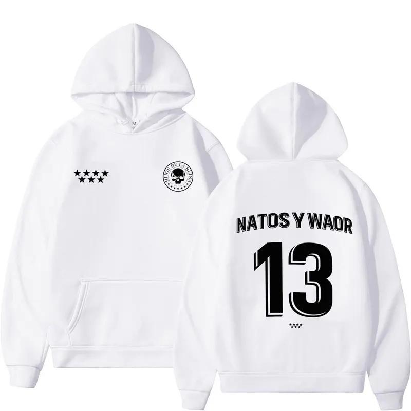Raper NATOS WAOR 13 Bluzy Mężczyźni Kobiety Moda Hip-hop Pulower Jesień Zima Luźny Codzienny Gotycki Punk Dres Streetwear