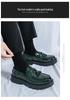 Men's Plus Size Tassel Loafers - 2024 Spring/Autumn, Thick Sole, Height-Enhancing, British Business Casual Platform Leather