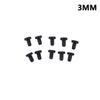 10Pcs Black Silicone Rubber Snap-on Hole Plug  3 3.5 5  8 to 12mm Blanking End Caps Seal Stopper