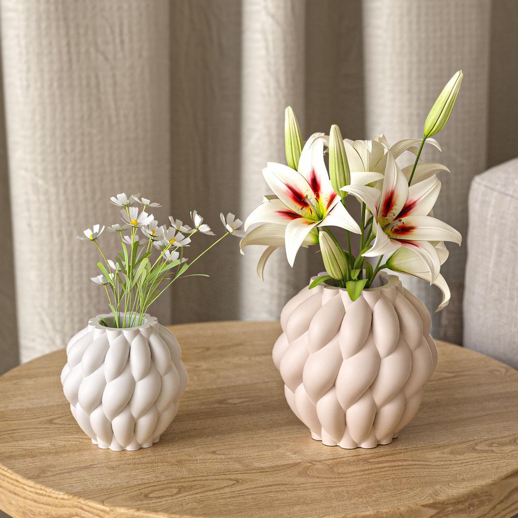 Rotating Design, Raindrop Vase Storage Box, Silicone Mold, Geometry, Ins Style, Gypsum Flowerpot Dropper Mold