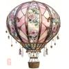 24TE Vibrant Acrylic Hot Air Balloon Decoration Hanging Kids Room Garden Party Supply