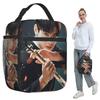 Cha Eunwoo Insulated Lunch Bag for Kids School Cooler Thermal Food Box Tote Leakproof Lunch Boxes Container