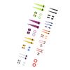 50pcs Ear Stretching Kit Silicone Tunnels Acrylic Tapers Plugs 1.6 To 12mm Mixed Colors Ear Gauges Expander Set