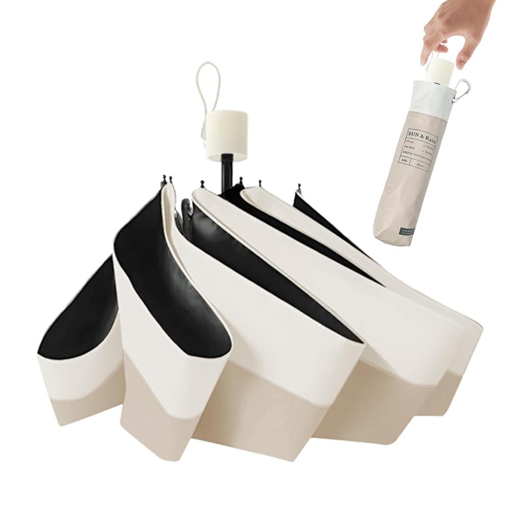 Lehký skládací slunečník s UV světlem vhodný na slunce a obsahuje úložný prostor UV teplo spálení sluncem ideální do deštivého unisex x