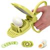 Egg Slicer for Hard Boiled Eggs Stainless Steel Food Slicer for Eggs Fruits Cheese Strawberry Easy-Press Kitchen Slicing Tool with Ergonomic Handle