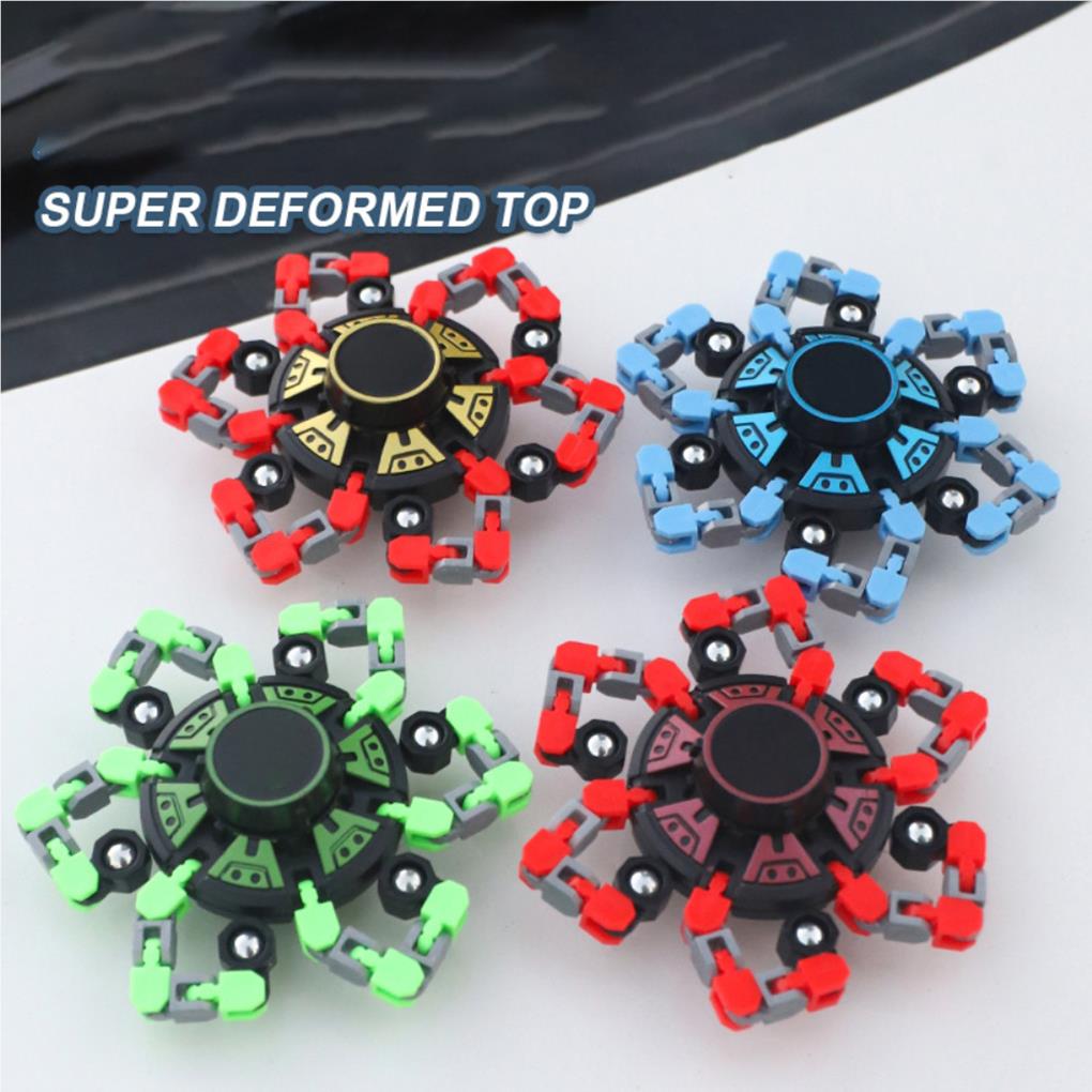 Spinning Toy Interesting Rotation Playthings Colorful Transforming Rotating Chain Toys Festival Gift Stress Relief Plaything