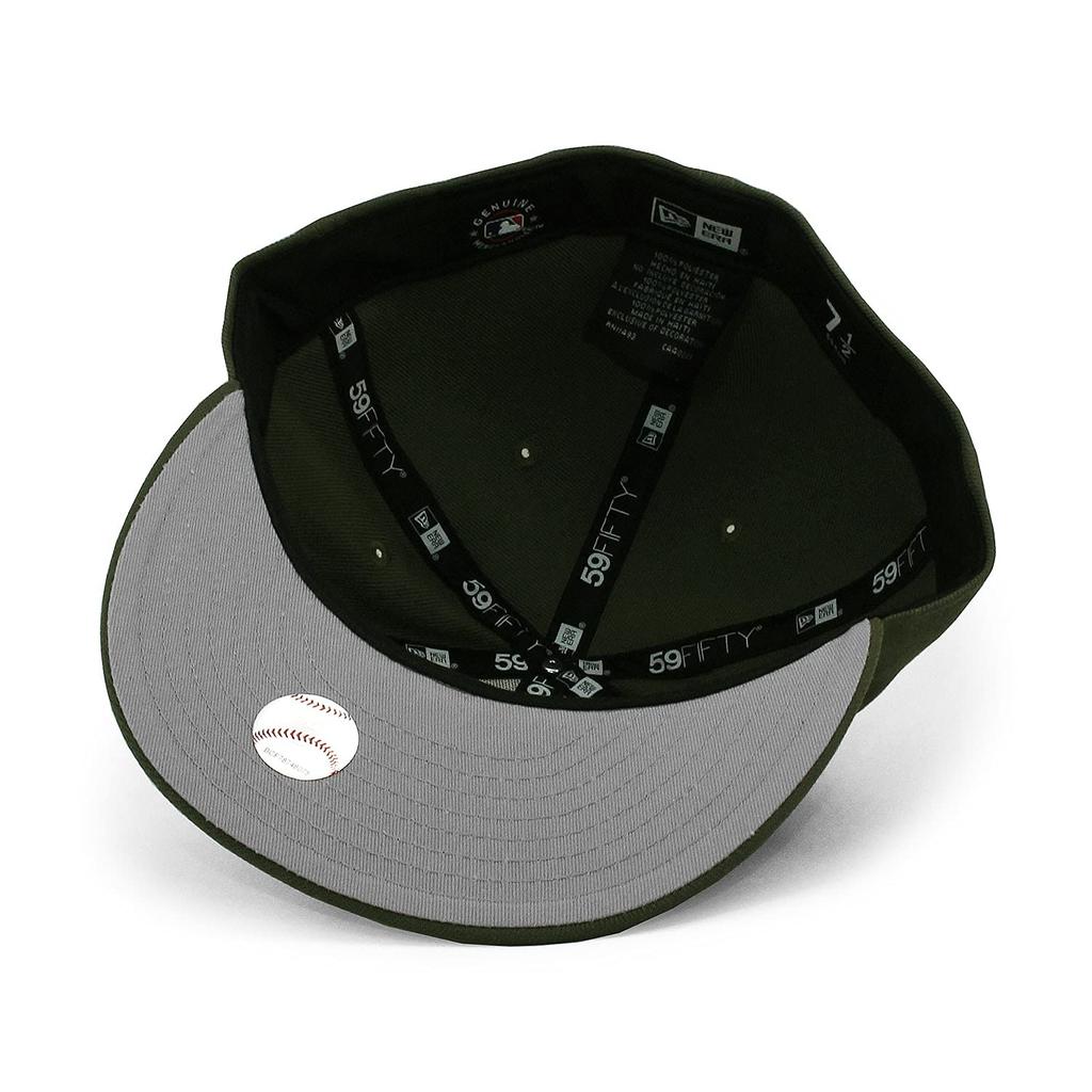 (Neue Ära) New York Yankees 59FIFTY [MLB 2T TEAM-BASIC FITTED CAP] NEW ERA NEW YORK YANKEES Olive OLIVE Major League 5950 (7-58 (ca. 60.6 cm))