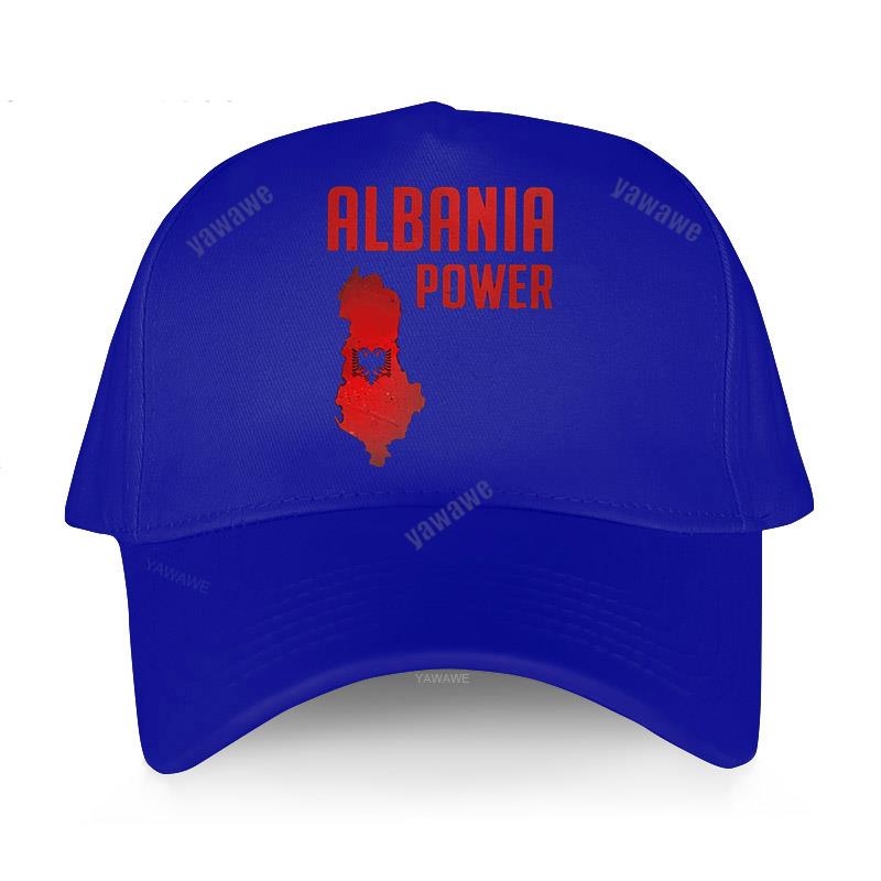 Baseball Cap Spring Summer Solid Sunhat Fashion Adjustable Albania Power Albanian Flag Map Dad Hat Cotton Outdoor Brand Caps