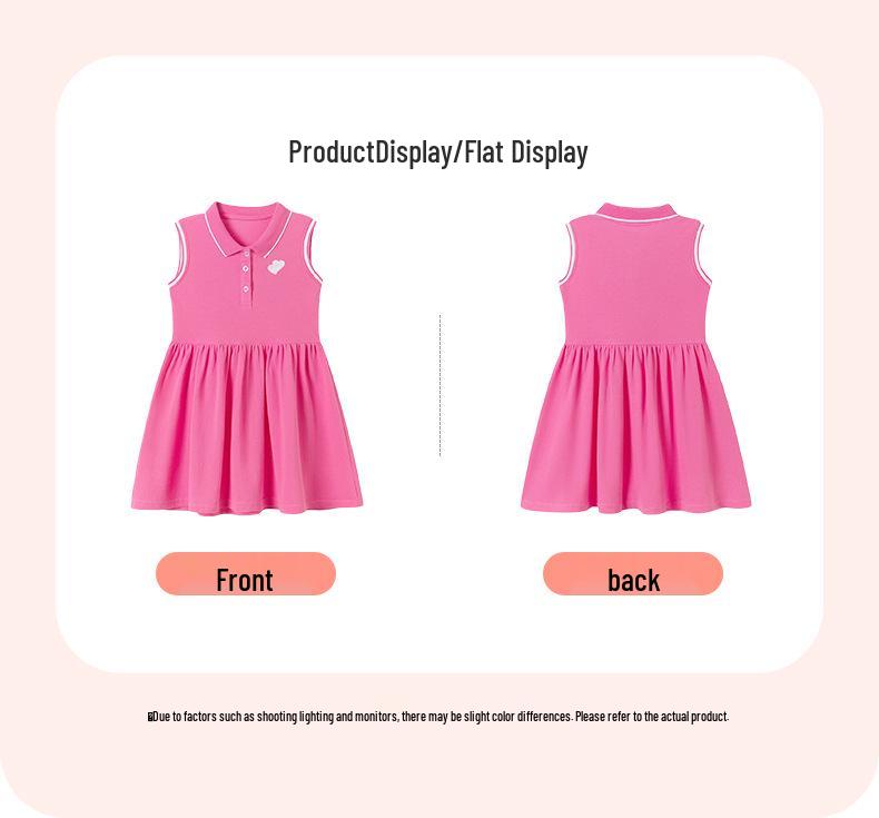 Little Maven Summer Sleeveless 100% Cotton Girls' Dress - European & American Style