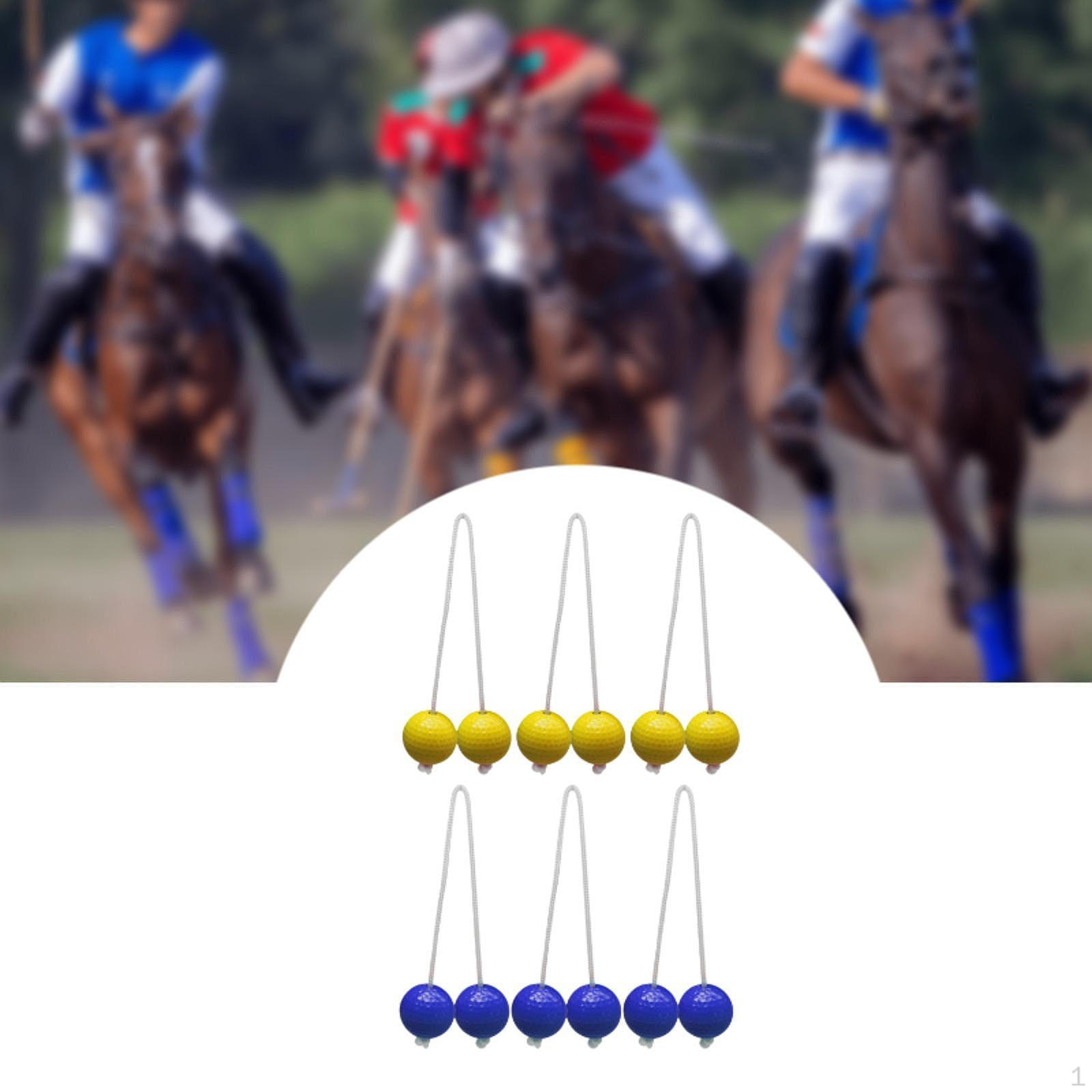

6 штук Лестничные шары 42 мм для детей и взрослых, семьи (2 цвета) Игра на заднем дворе, лужайка на открытом воздухе Yellow and Blue