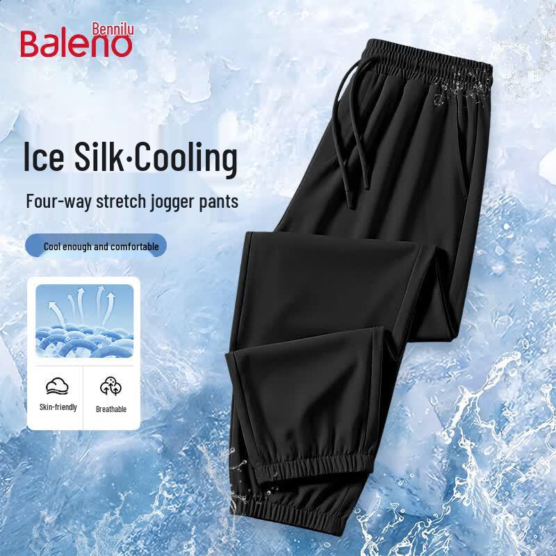 Baleno Men's Ice Silk Jogger Pants