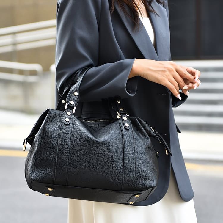 Lychee pattern Boston bag women's carry messenger bag
