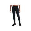 Nike Solid Color Logo Elastic Waistband Cuffed Sports Pants Women bottoms Black 930470-010