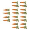 20pcs Carrot Shaped Hamster Toy Teeth Grinding Decorative Crude Fiber Small Animal Chewing Toys for
